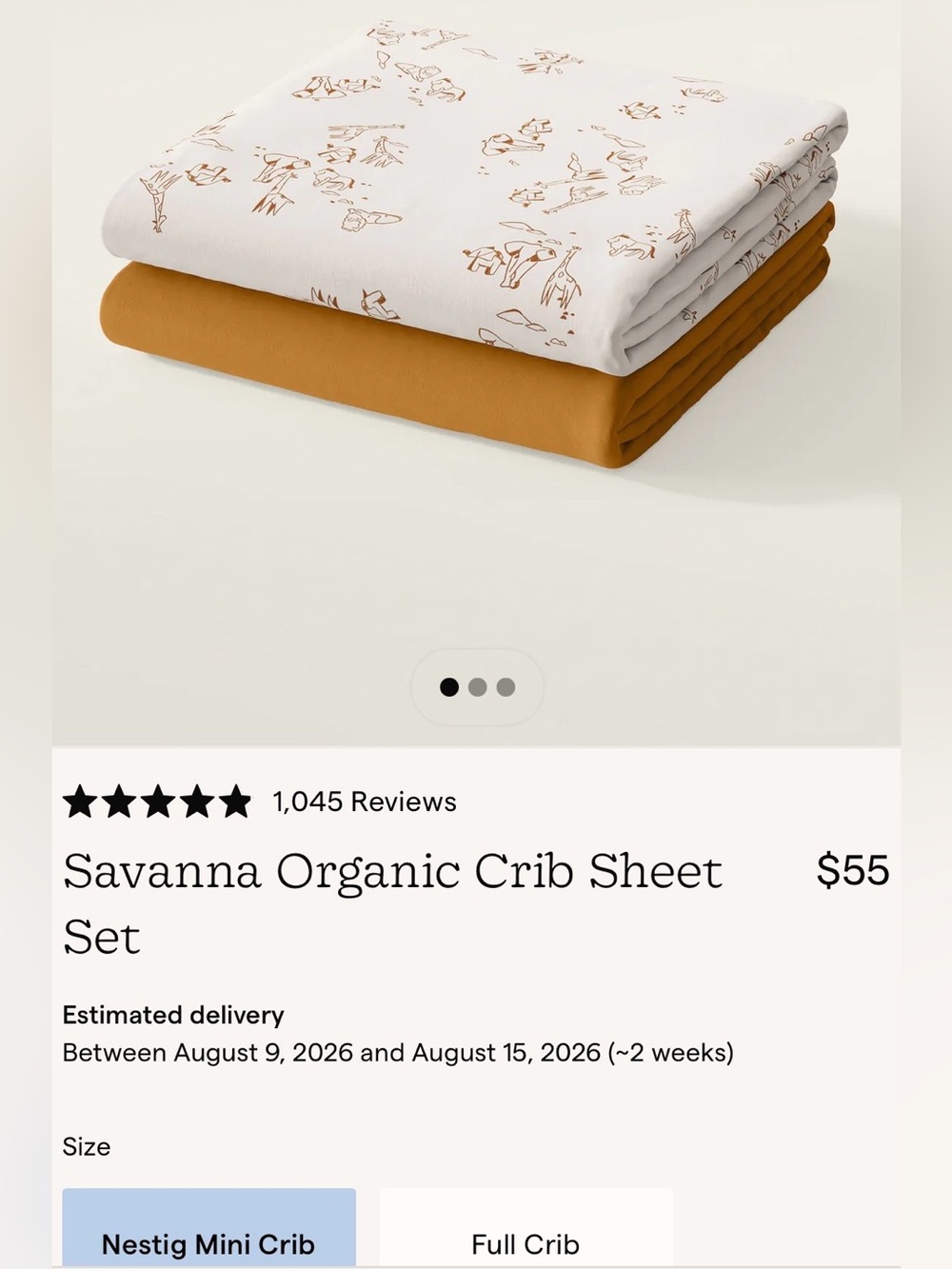 Nestig 100% Organic Cotton Mini Crib Sheet In Mustard